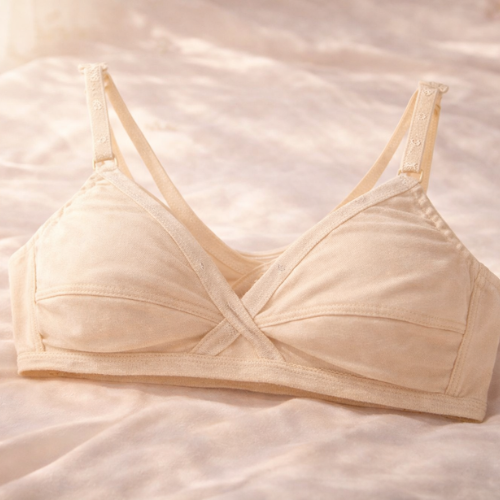 Buy 1 Get 1 Free Crossover cotton bra skin color Panty Set