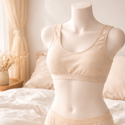 1 Pc Seamless Removable Padded Fitness Sport Casual Bra For Girls -1801