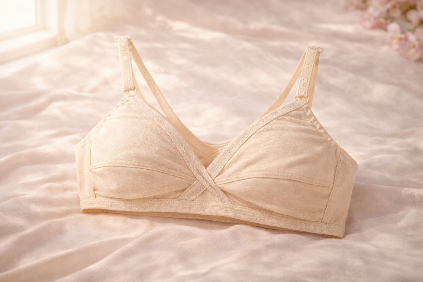 Pack Of 3 Soft Classic Cotton High Quality Non Padded Bras