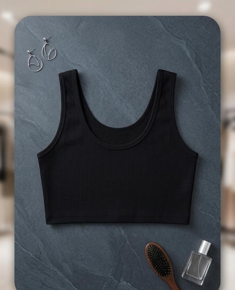 1 Pc Seamless Removable Padded Fitness Sport Casual Bra For Girls -1801